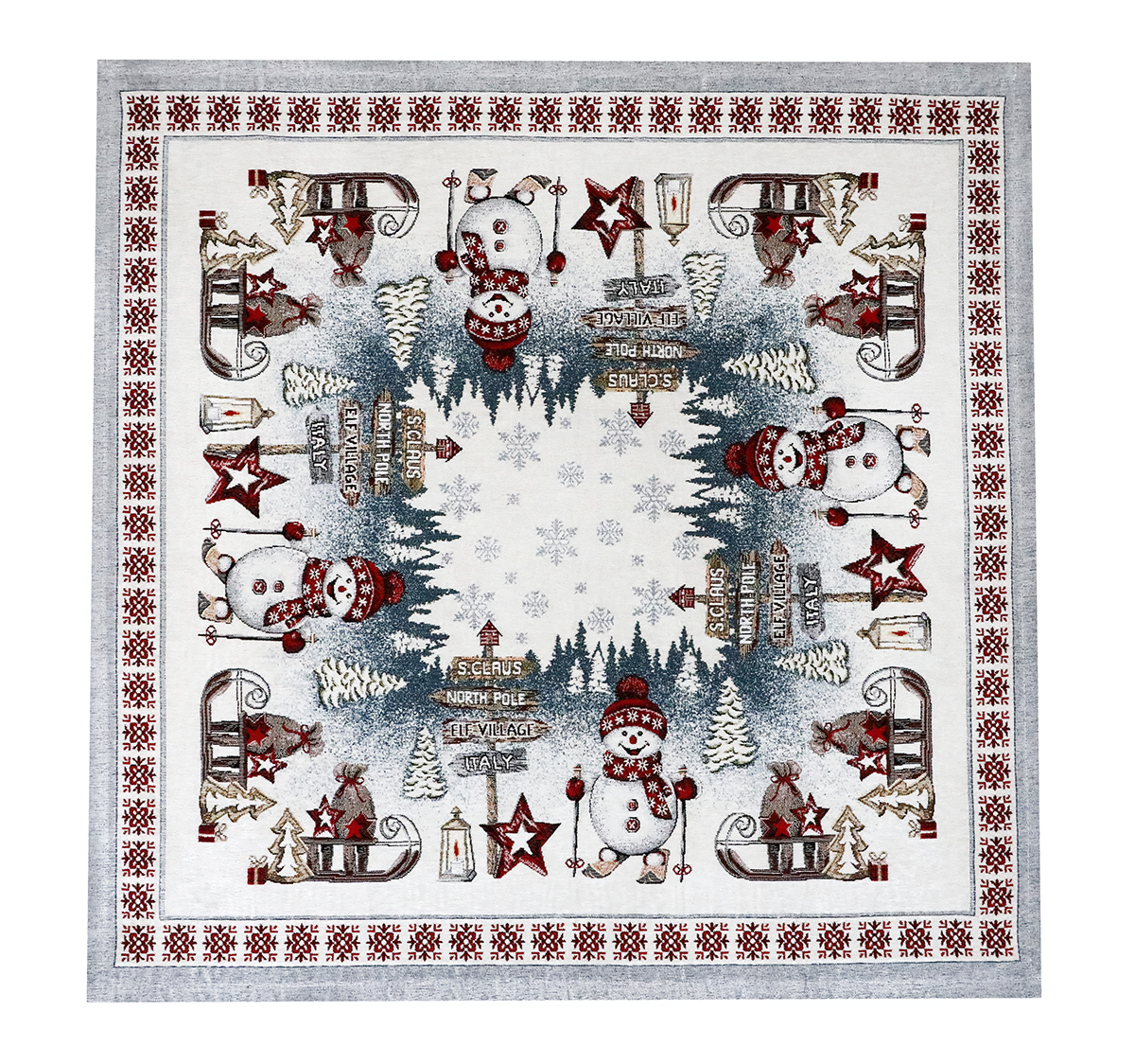 Gobelínový obrus na stôl 90x90 cm Chenille IT037