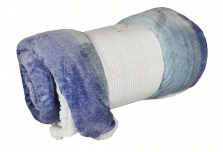 Zateplená deka Fashion 160x210 cm modrá