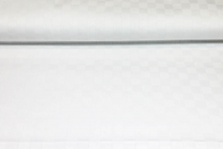 Dekoračná látka Bavlna Biele kocky, š. 140 cm
